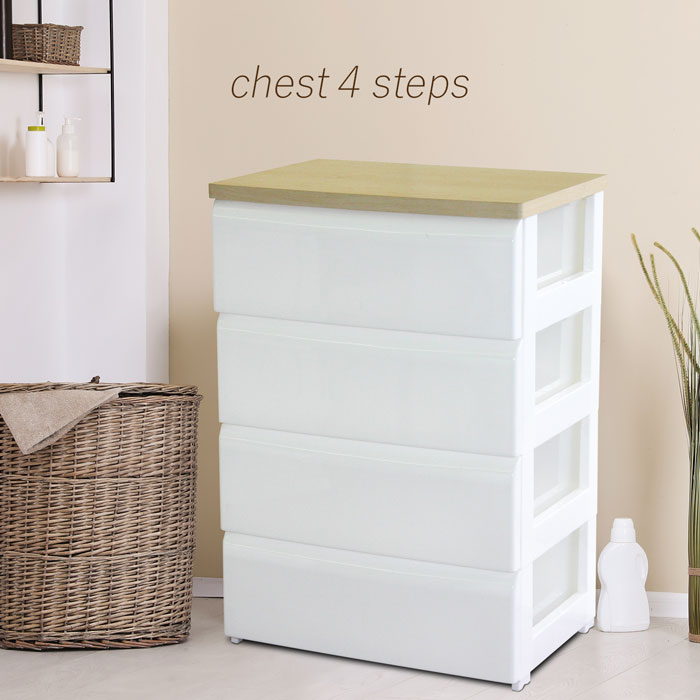 楽天市場】チェスト 4段 クローゼット リビング 収納 引き出し タンス