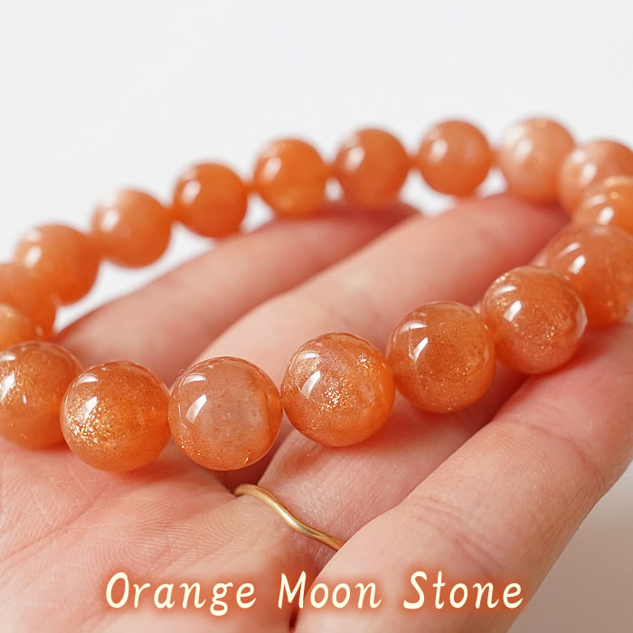 楽天市場】【高品質】【希少】サンムーンストーンAAA 10mm (オレンジ