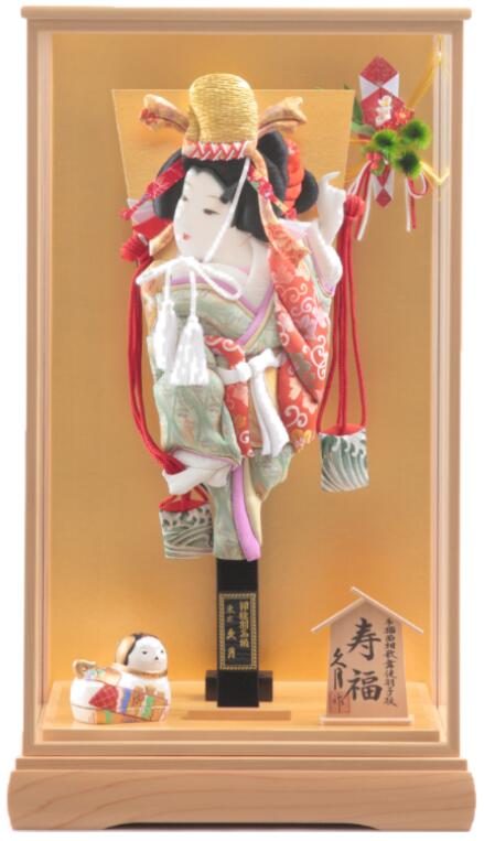 楽天市場】送料無料 久月作 手描面相歌舞伎羽子板・総檜面取製ケース