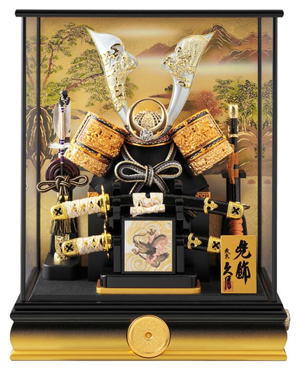 楽天市場】送料無料 久月作 五月人形 12号兜 オルゴール内蔵 アクリル