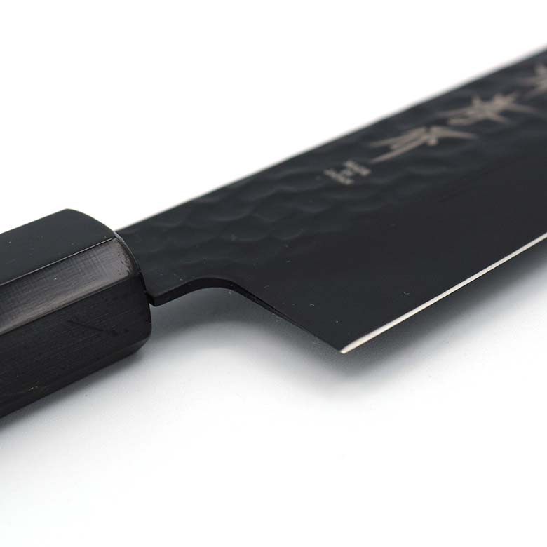 楽天市場】堺孝行 黒影 V金10号 鎚目 黒フッ素加工 和牛刀 210 mm日本