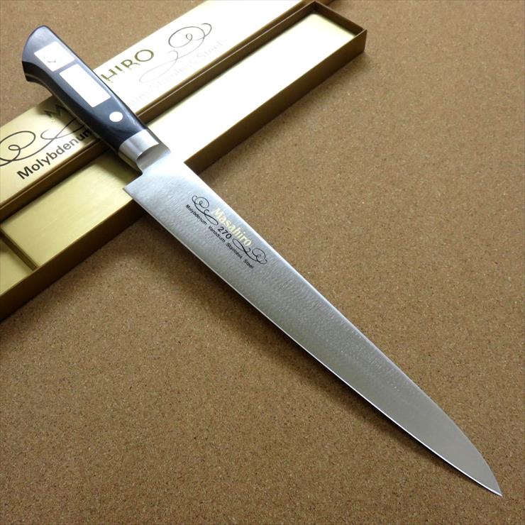 楽天市場】関の刃物 筋引き包丁 27cm (270mm) 正広 MV鋼 MBS-26