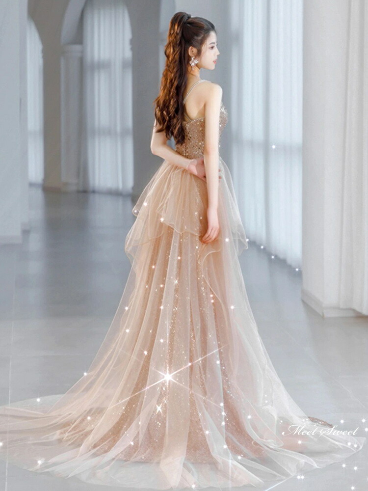 楽天市場】カラードレス ロングドレス パーティードレス ピンク