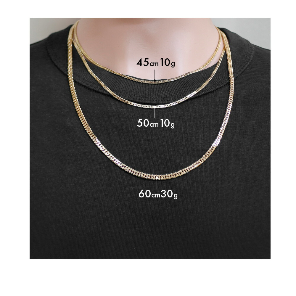 楽天市場】喜平 ネックレス 約10g 6面ダブル 6DCW 45cm 留め具 中折れ