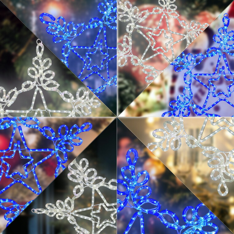 楽天市場】イルミネーション 屋外用 モチーフライト 雪 結晶