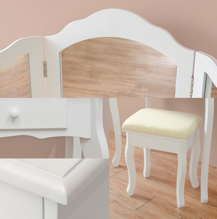 楽天市場】【ポイント5倍☆2/25(水)20:00〜23:59】ドレッサー三面鏡