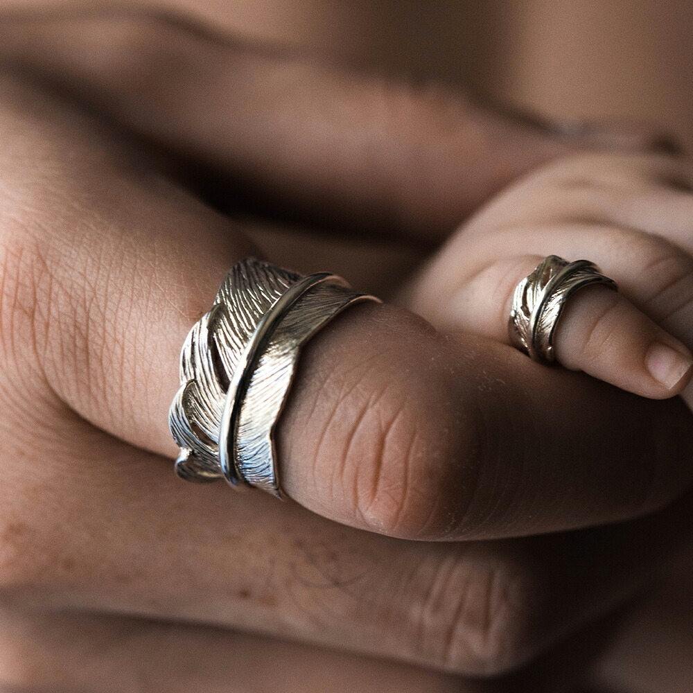 楽天市場】シルバー925 リング 指輪 刻印 メンズ [ フェザーリング