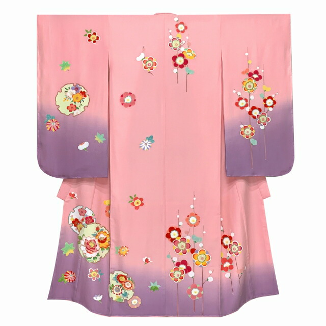 楽天市場】七五三 7歳 女の子用 日本製 正絹 加賀友禅調 ぼかし染め