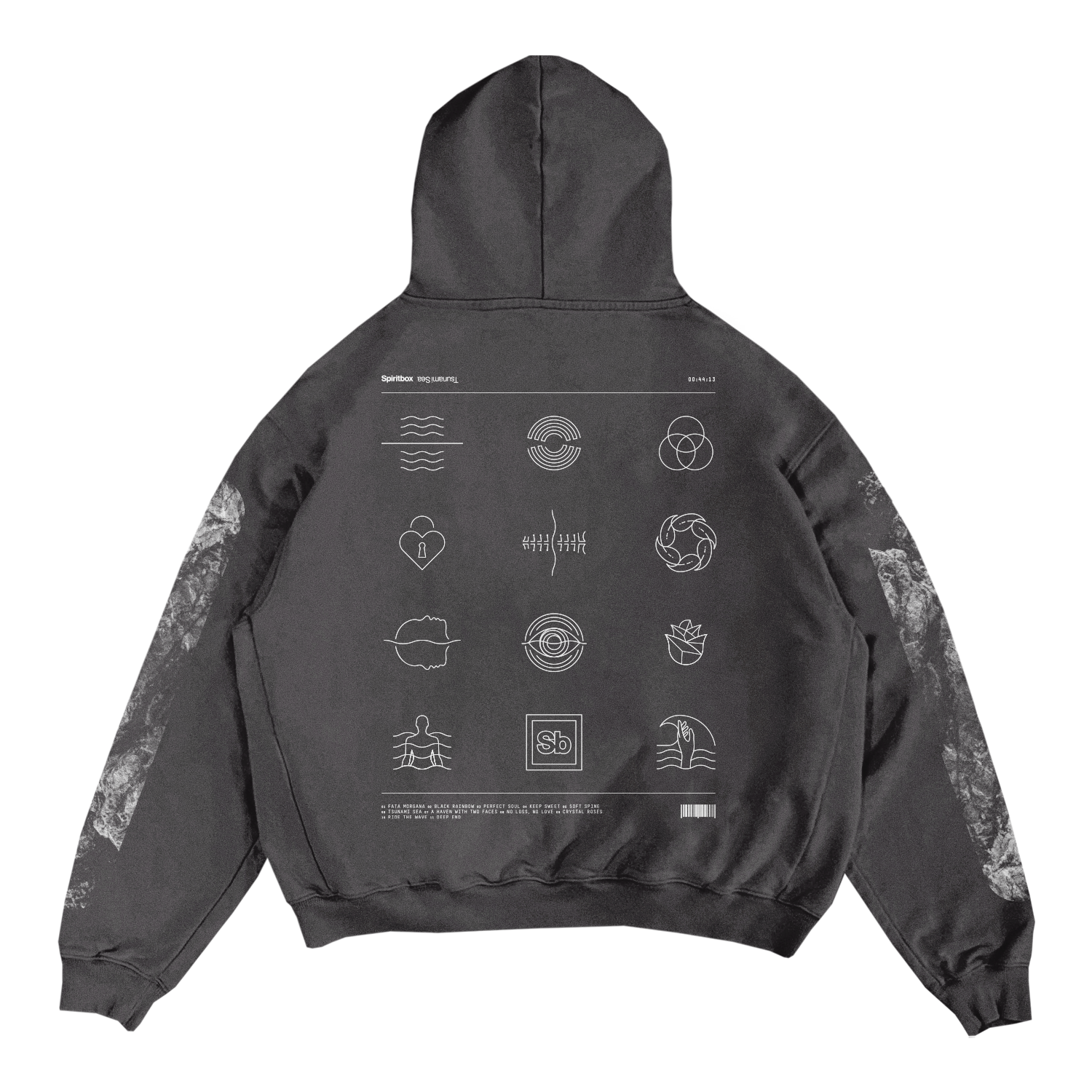 Iconography Vintage Black Pullover – Tsunami Sea