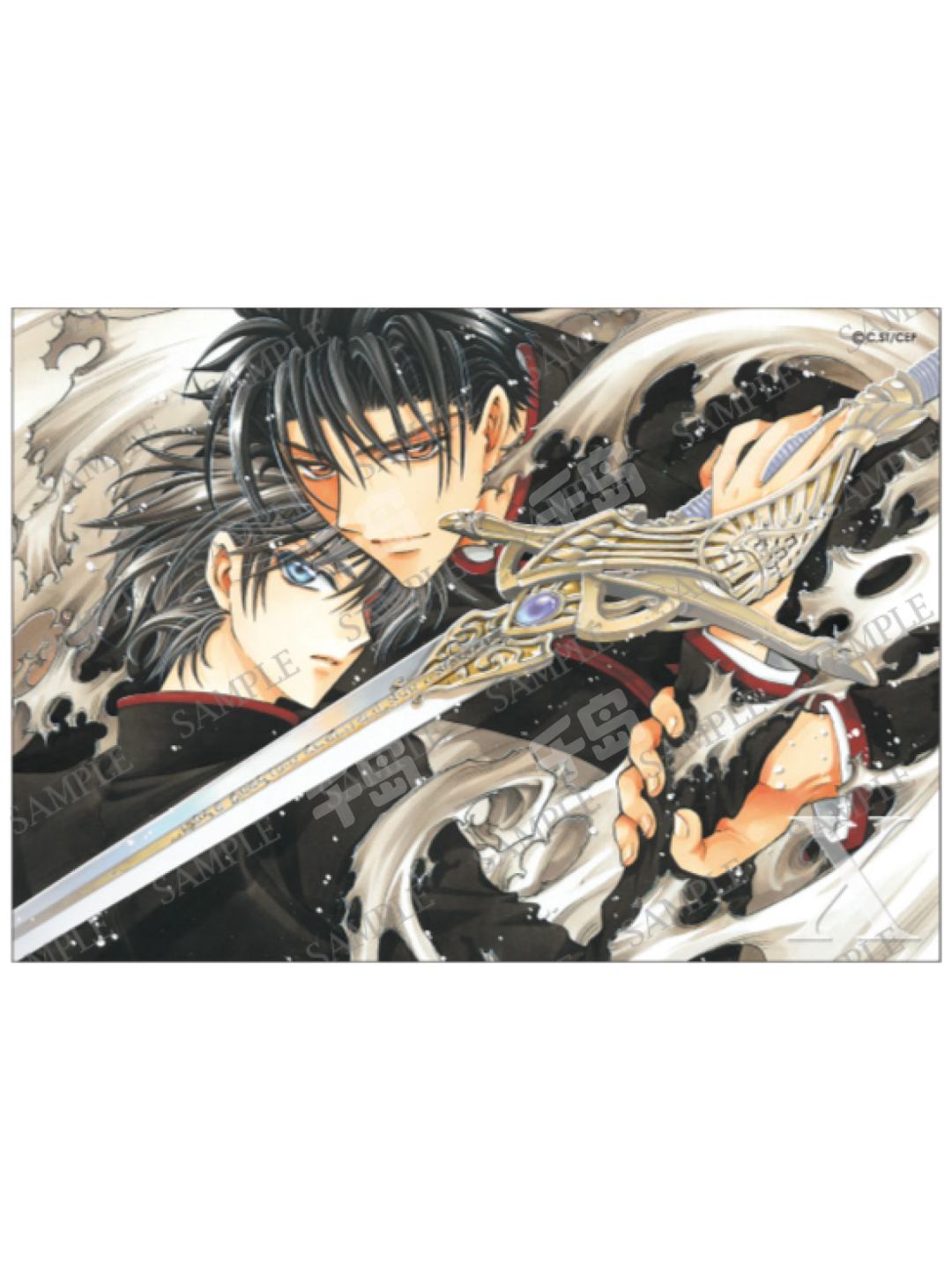 司狼神威&桃生封真-CLAMP展UV插画卡| CLAMP展UV插画卡- X战记- 司狼