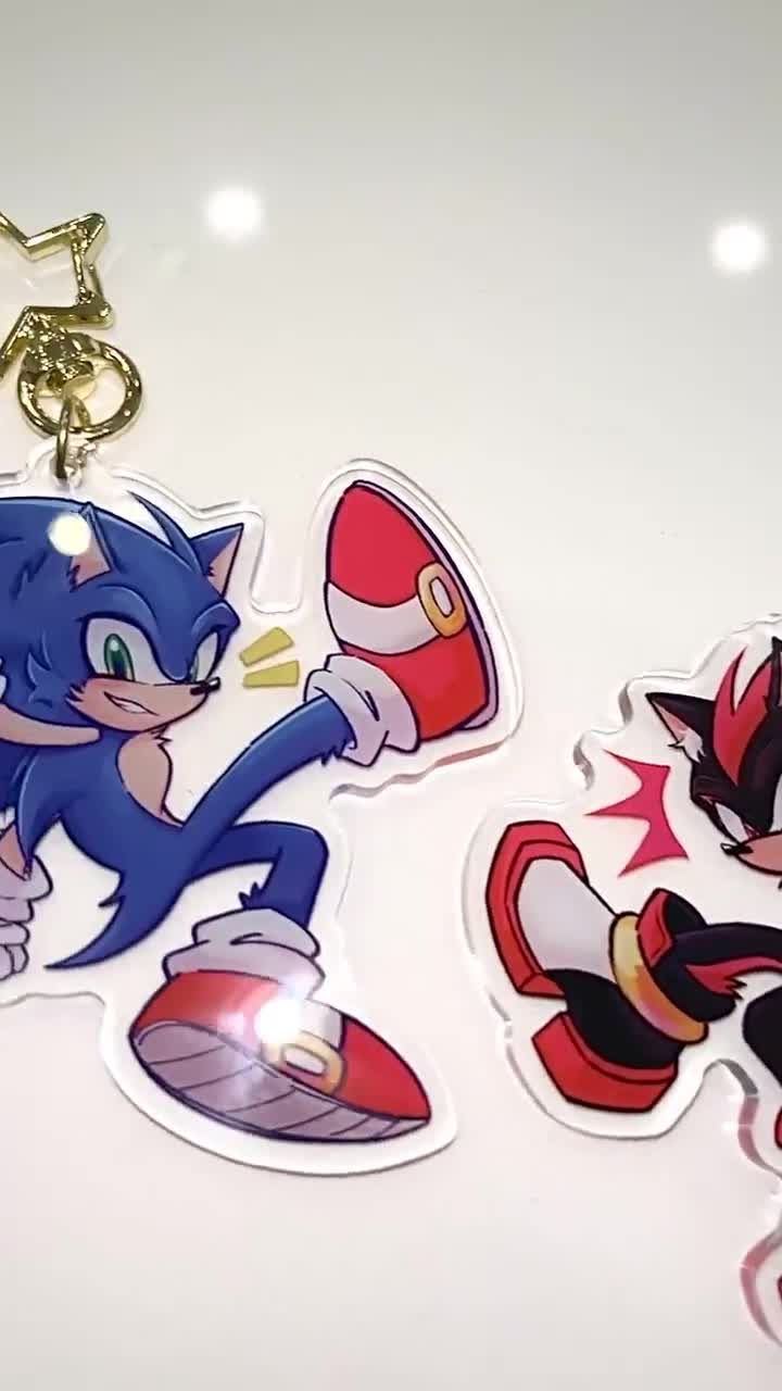 ソニック・シャドウ・ヘッジホッグ 3インチ アクリルキーホルダー