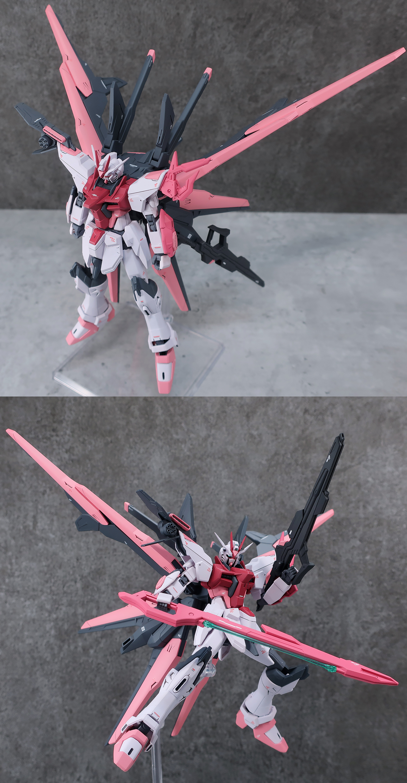 HG 1/144 ガンダムパーフェクトストライクフリーダムルージュ 塗装済み