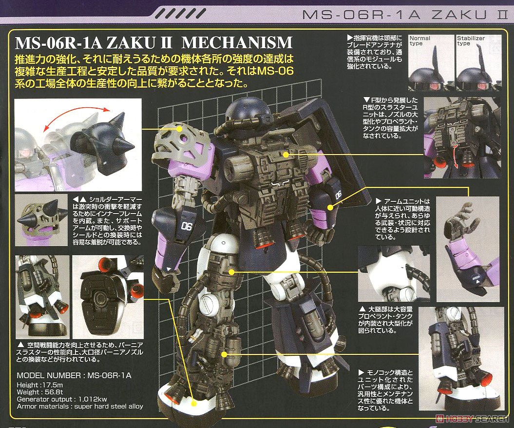 MS-06R 高機動型ザク 黒い三連星仕様 Ver.2.0 (MG) (ガンプラ