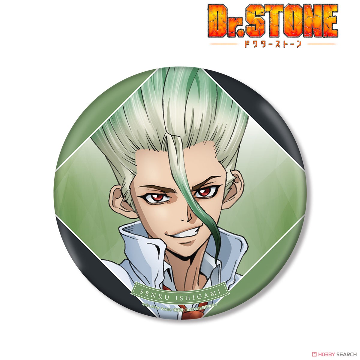 Dr.STONE 描き下ろしイラスト 石神千空 石化前ver. BIG缶バッジ