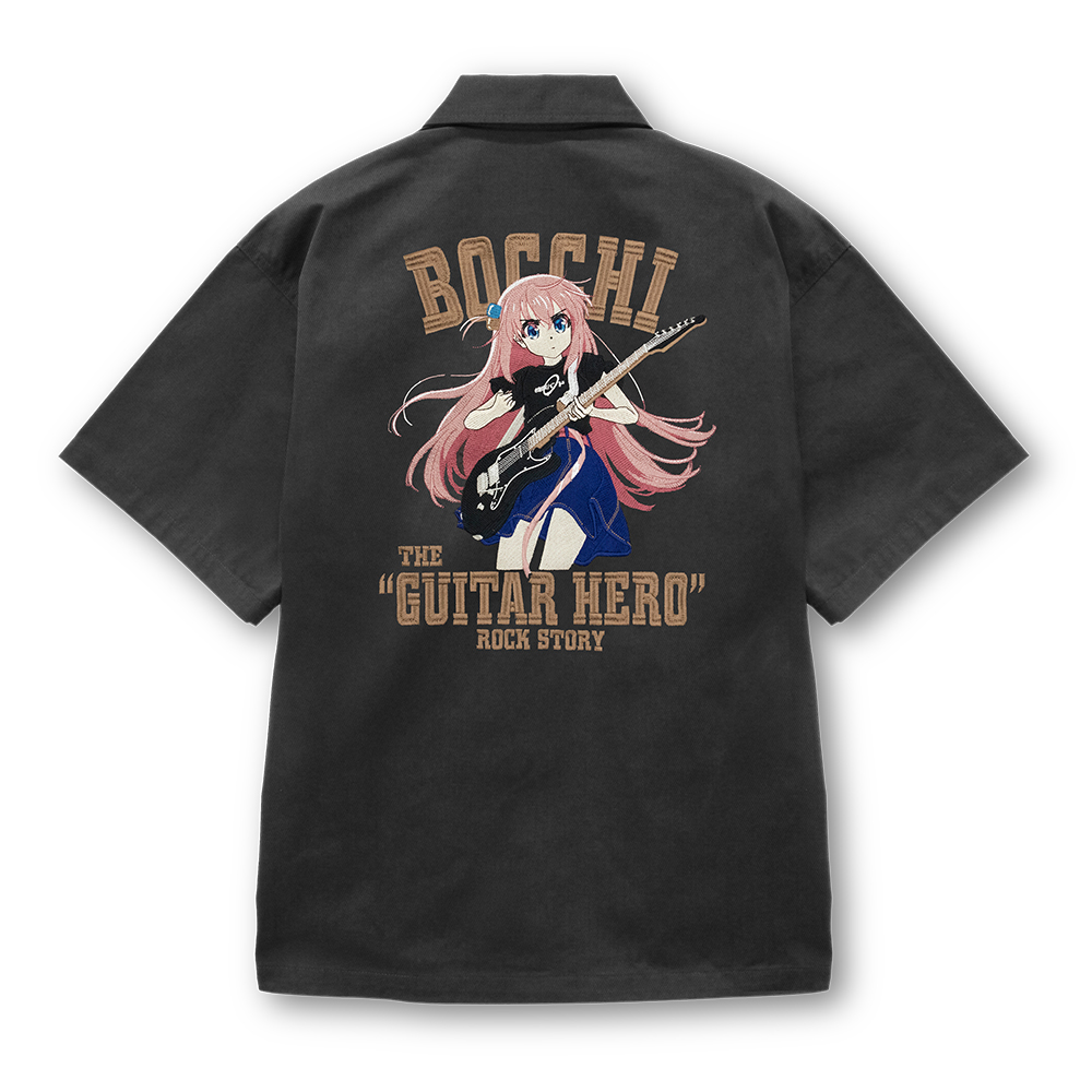 ☆限定☆後藤ひとり 刺繍ワークシャツ Playing the guitar Ver