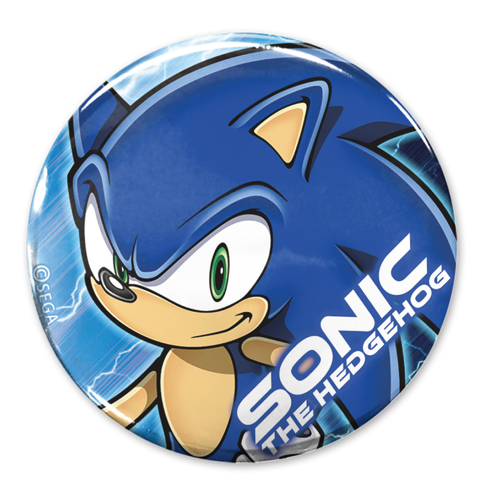音速のハリネズミ ソニック 65mm缶バッジ [ソニック・ザ・ヘッジホッグ