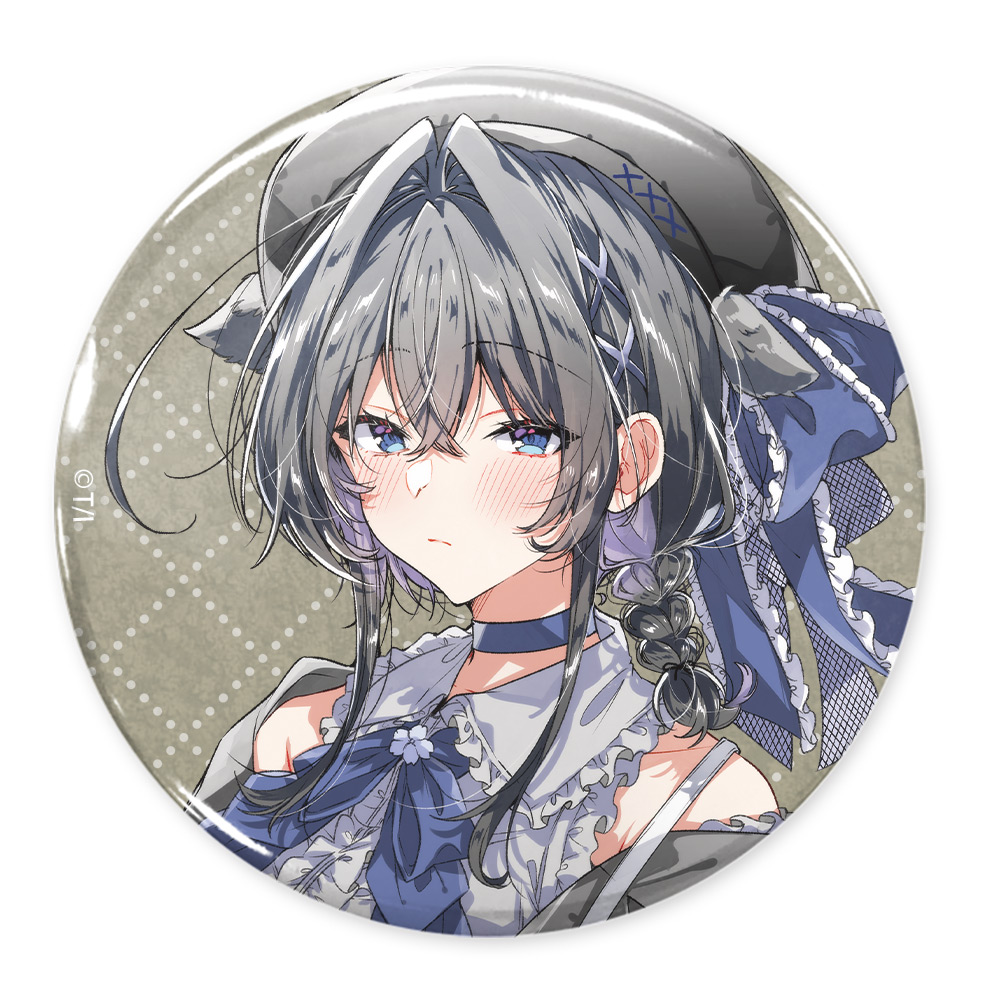 描き下ろし トツキ・シーナ 65mm缶バッジ アフタヌーンティーVer