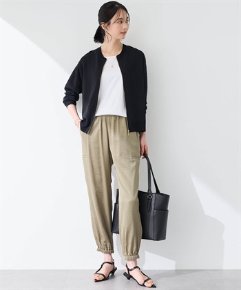 サテンジョガーパンツ A/C DESIGN BY ALPHA CUBIC｜クロスプラス公式