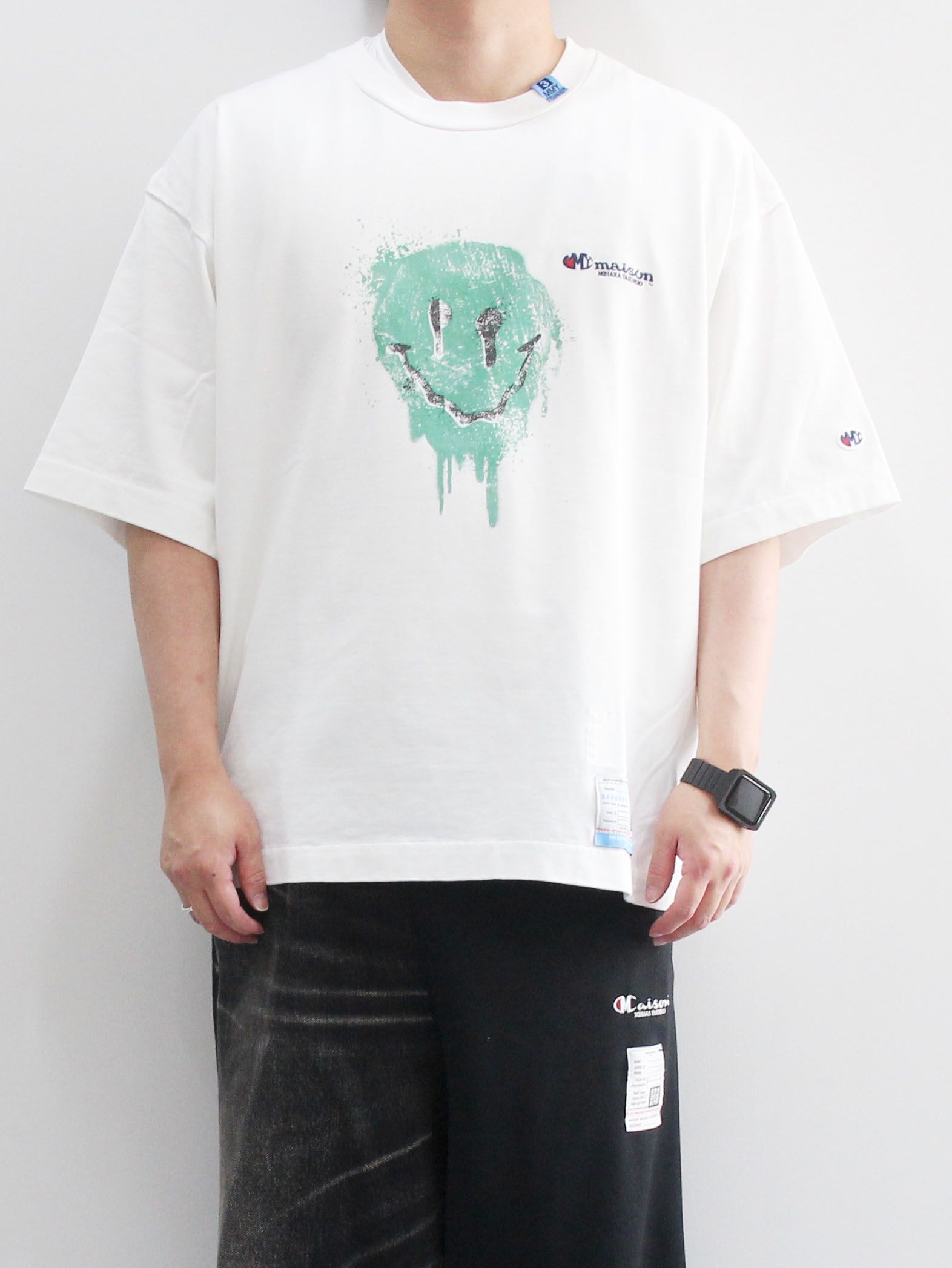 Maison MIHARA YASUHIRO - スマイルフェイス プリント ティーシャツ