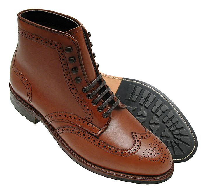 D9835HC Wing Tip Boot (Burnished Tan Calf) – The Alden Shop