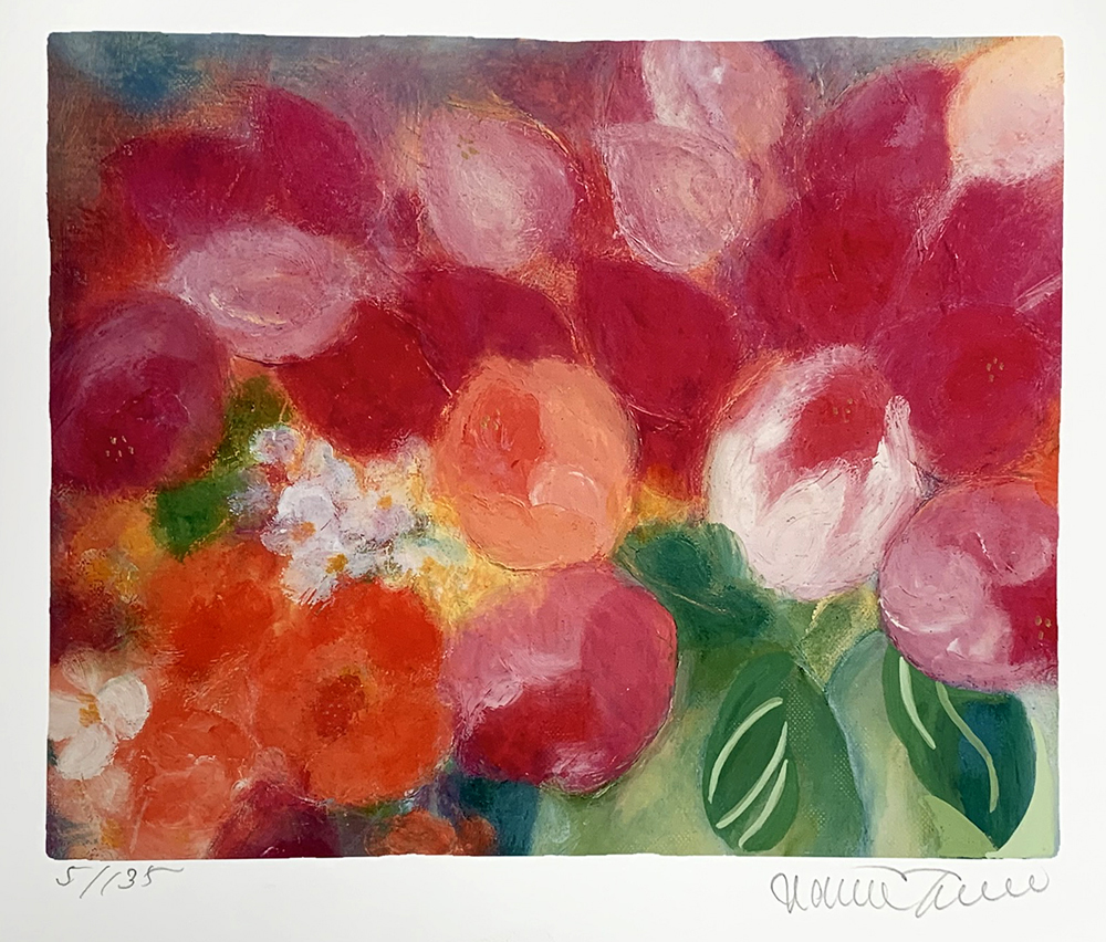 ジニー・キム 絵画 (版画/ジクレー) Flower for Ken's birthday Ⅱ