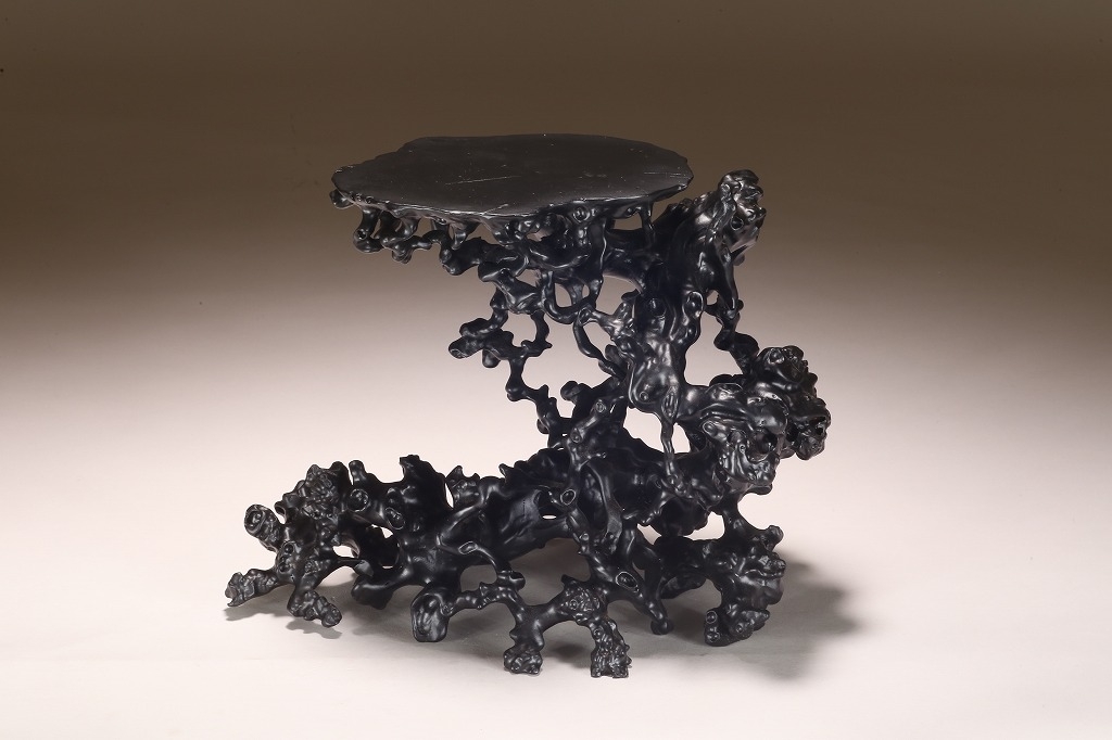 黒檀根姿彫天然卓 | 雨竹亭オンラインショップ