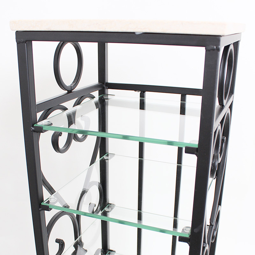 9％OFF／ アンティーク調 天板大理石 スリッパラック 【送料無料