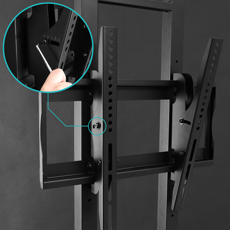 ツインポールテレビスタンド BHV-2400-BK | Bauhütte®