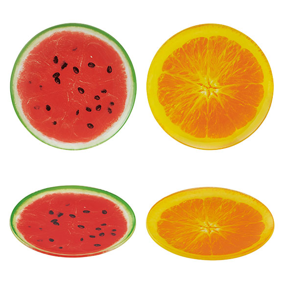 フレッシュフルーツ柄プレート2柄セット【オンライン引換券】｜景品