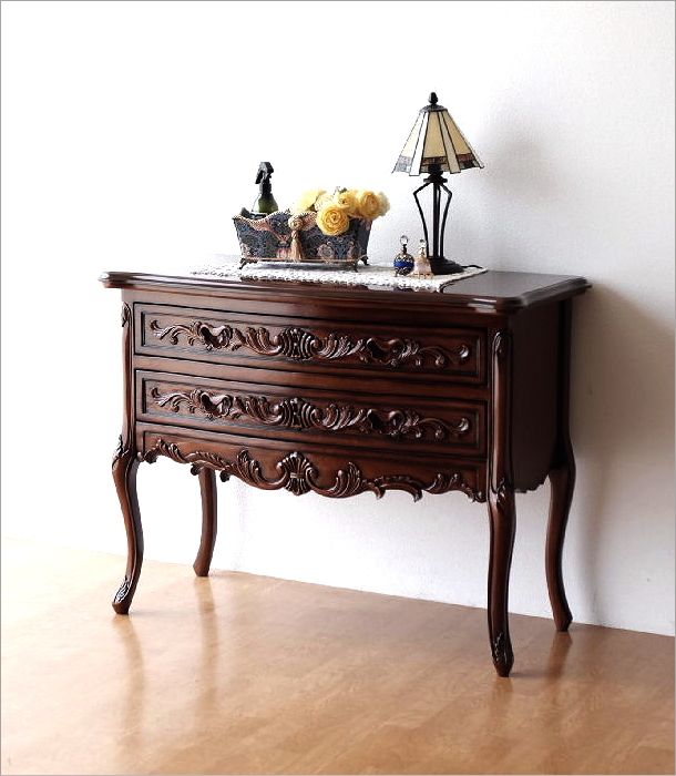 チェスト 猫脚 マホガニー 無垢 アンティーク 木製 玄関 寝室