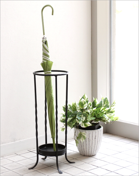 傘立て おしゃれ アンティーク スリム 省スペース アイアン傘立て