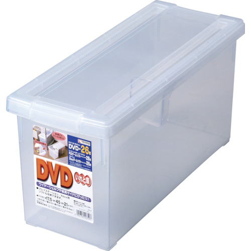 DVDいれと庫 クリア 175×450×210 110001033 TENMA