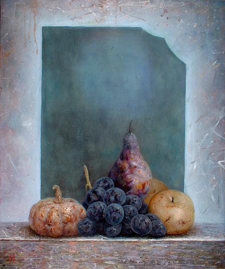 桜田晴義 静物（油彩8号）