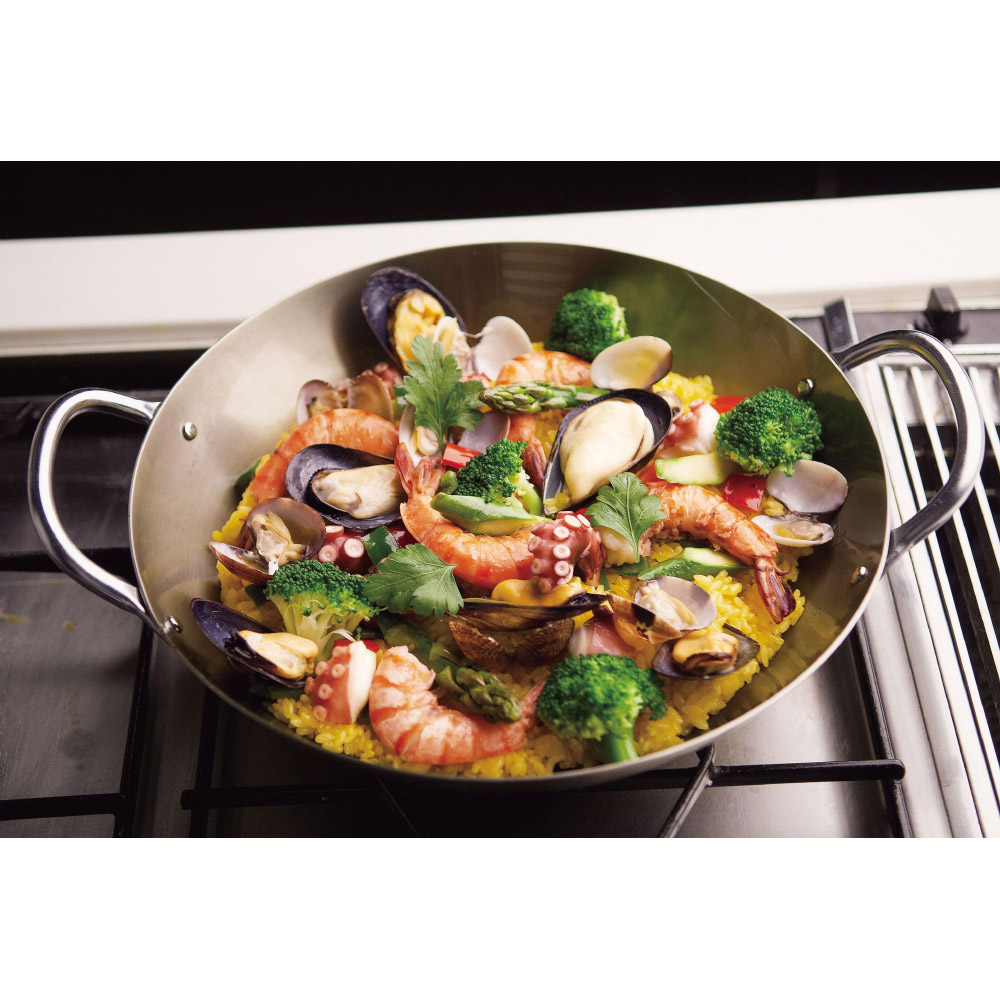 ダンチュウ dancyu 鉄のパエリア鍋28cm ガラス蓋付き 通販 - ディノス