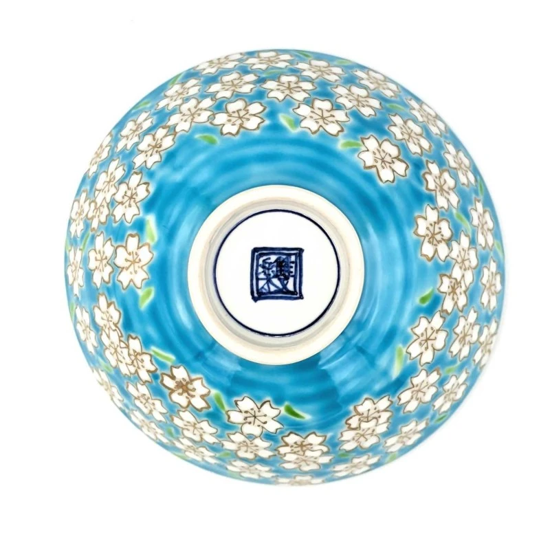 京清水焼 飯碗 色絵桜ブルー - お買い物｜日本最大級の箸の通販サイト