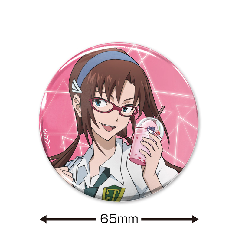 エヴァンゲリオン描きおろし真希波・マリ・イラストリアス65mm缶バッジ