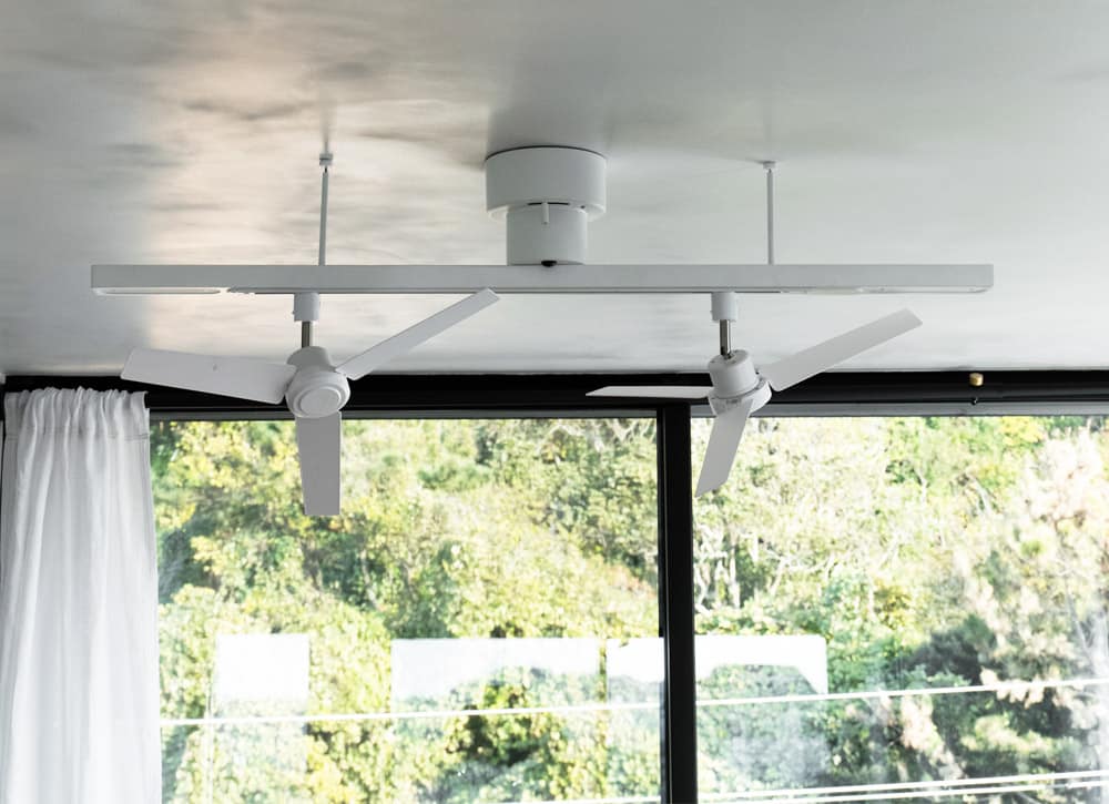 003329(WH) メルクロス製シーリングファン | ペンダントライト