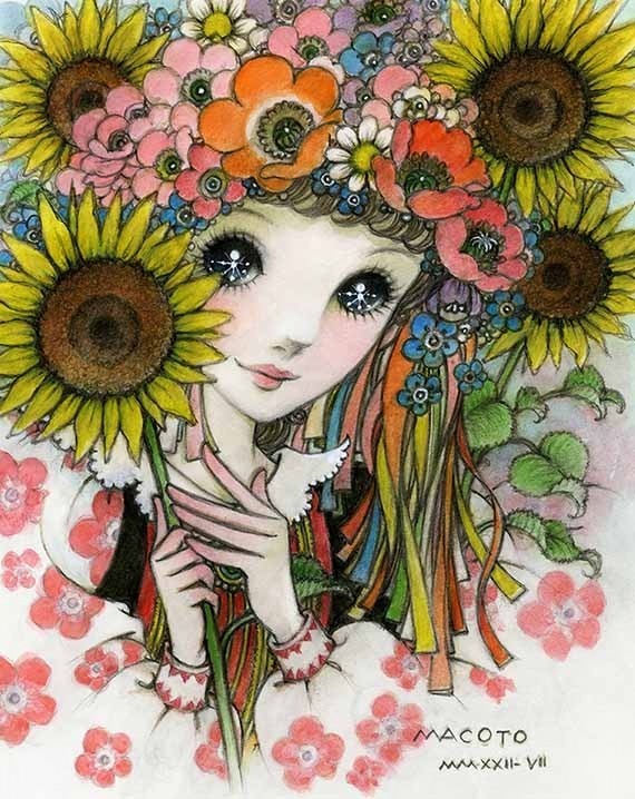 少女画家・高橋真琴の展覧会『百花繚乱』展が日本橋三越本店で、過去