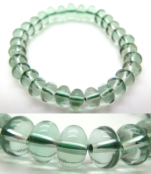 グリーン水晶 ミカン玉 ブレスレット ストレートの通販 - お香専門店香源