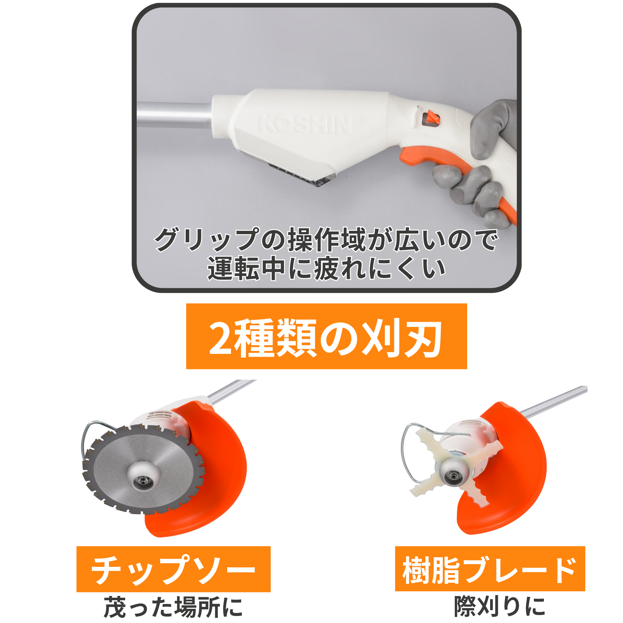 充電式草刈機(SGC-180N-AAA-0) SGC-180N | 株式会社工進【公式】