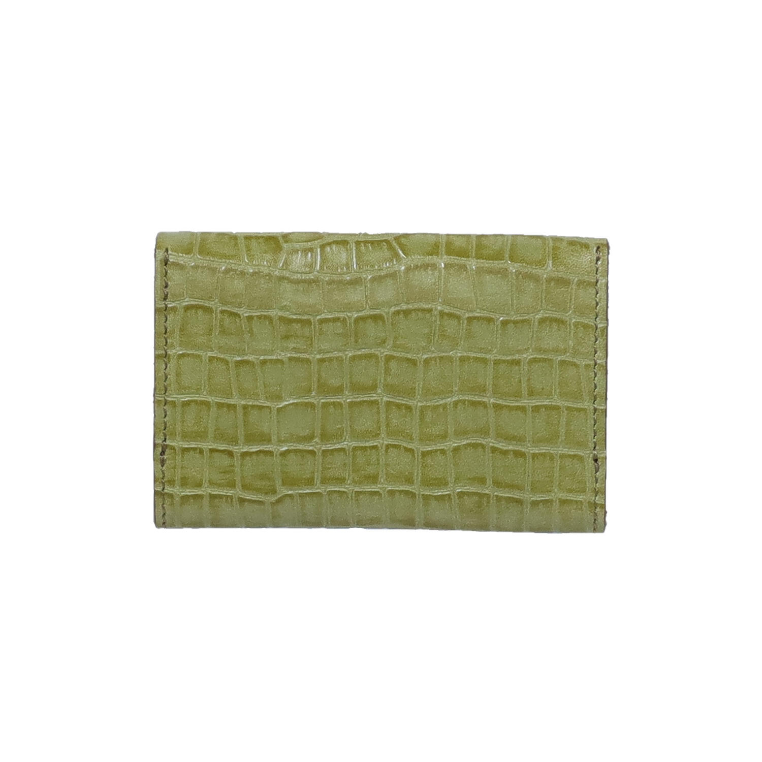 月讀神社 牛革 クロコ型押し 名刺入れ カードケース | 有限会社