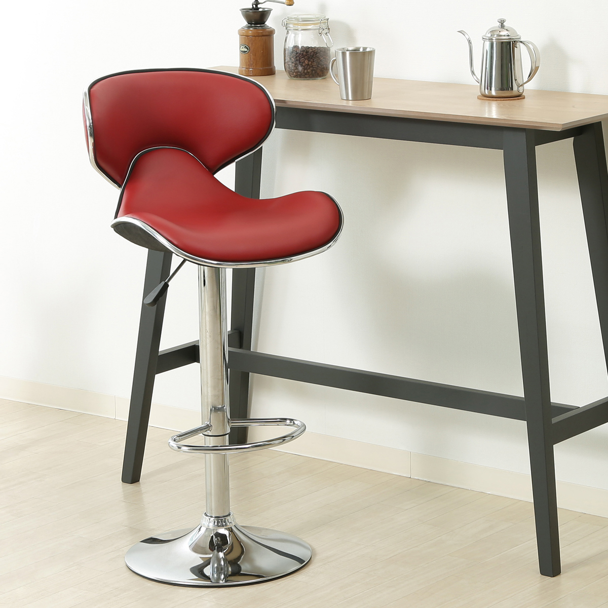 シェル カウンターチェア 幅455 奥行540 高さ885-1095 FB-CCSL 通販