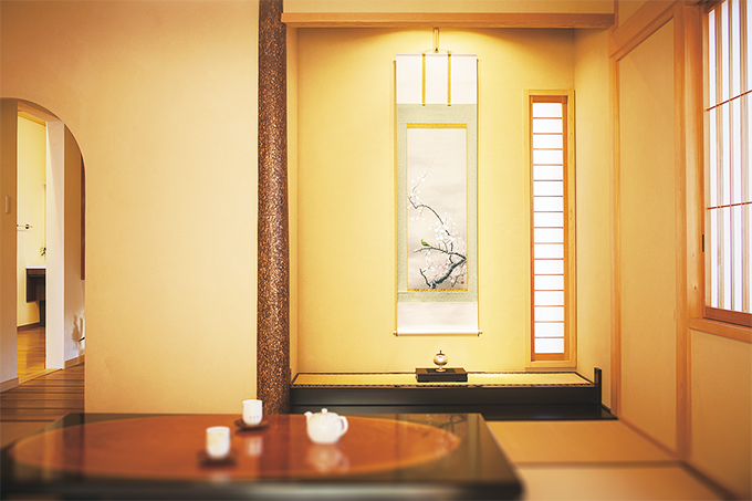 松上鶴 前川峰水 (尺五立）肉筆！ 開運画 - 掛け軸（掛軸）販売通販