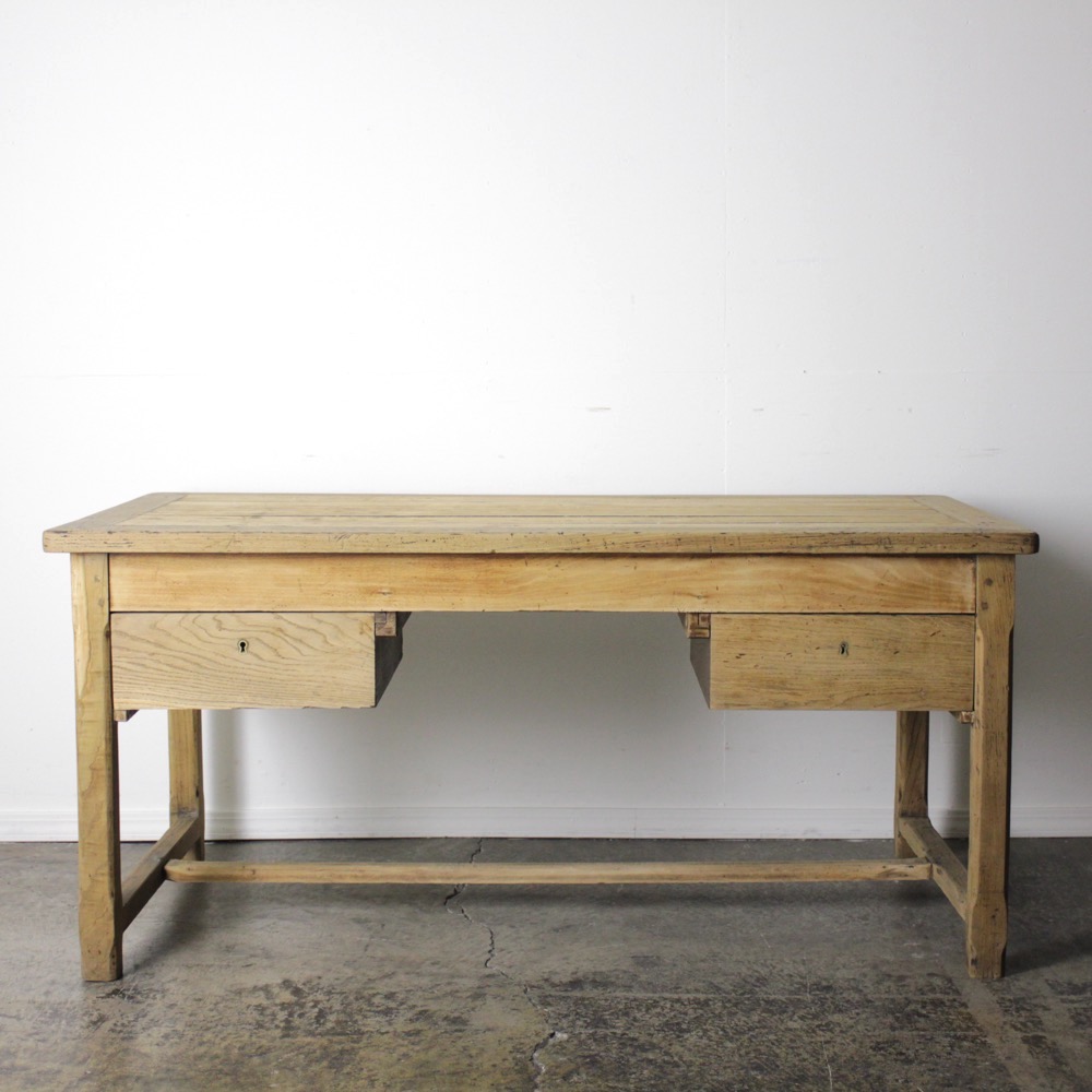 フランス ヴィンテージ パイン ワークテーブル デスク | キヤ
