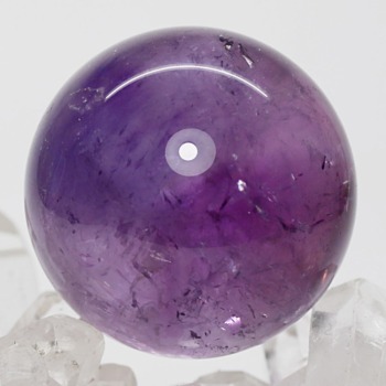 高品質]ロマネサイトインアメジスト丸玉/スフィア（直径40.9mm