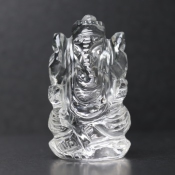 インド産ヒマラヤ水晶ガネーシャ（神像） - 埼玉県吉川市の天然石専門