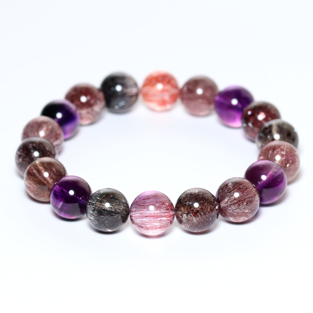 トップクォリティ]ミックススーパーセブンブレスレット（約11mm玉