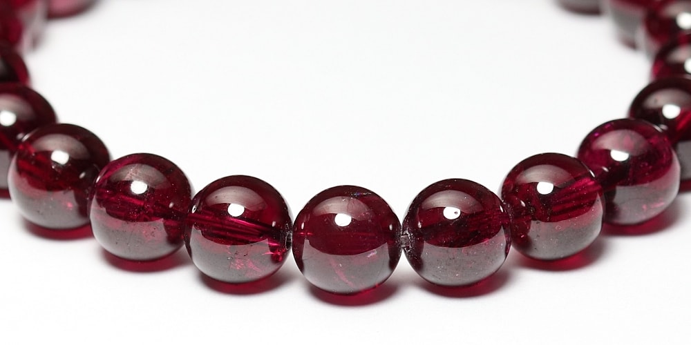 高品質++]ロードライトガーネットブレスレット（約8mm玉） - 埼玉県