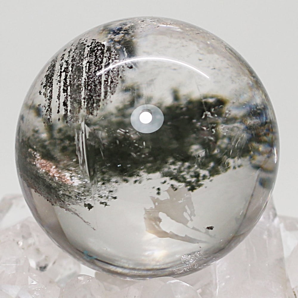 高品質]ガーデンクォーツ丸玉/ガーデン水晶スフィア（球体直径40.3mm