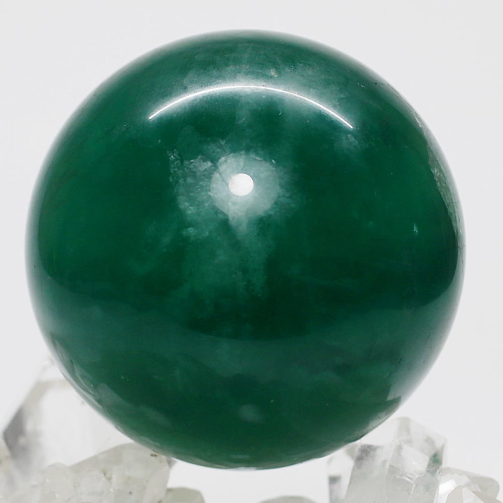 高品質]グリーンフローライト丸玉/蛍石スフィア（球体直径55mm